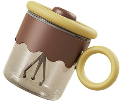 WHFCBJBW Taza de café eléctrica autoagitadora recargable por USB, mezclador de bebidas para uso en cocina, práctico vaso de vidrio de 400 ml