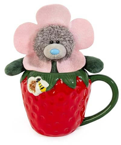 Me to You Tatty Teddy - Juego de taza de cerámica pintada a mano y oso de peluche