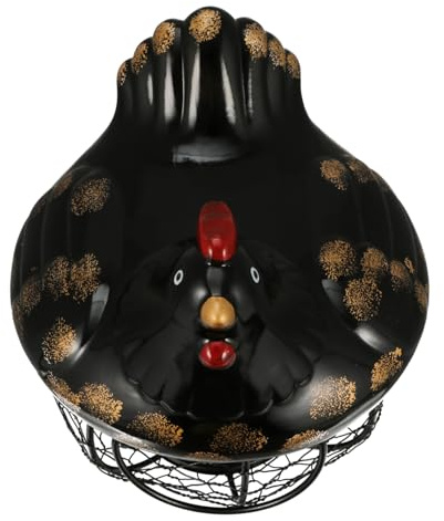 PRETYZOOM Cesta De Almacenamiento Huevera Cajón Huevos Adornos Hogar Diseño Gallina