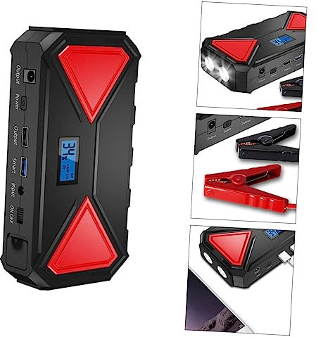 Mobestech Démarreur Multifonction Voiture Batterie De Démarrage Alimentation De Secours Chargeur Pour Téléphone Ordinateur Tablette Appareil Photo Pompe à Pneu Réfrigérateur