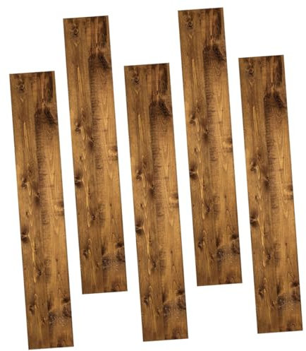 Pegatina para Baldosas de Suelo Pvc Café, 5 Piezas, Autoadhesiva