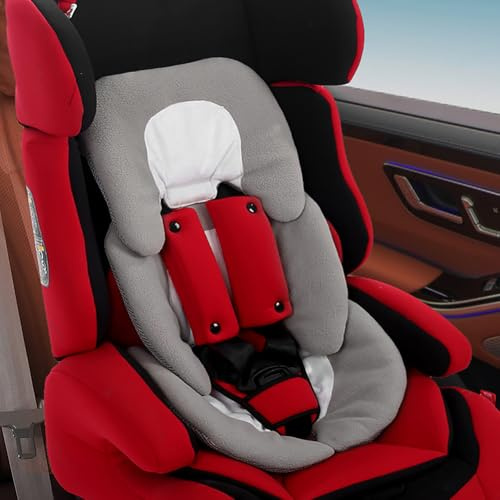 Coussin de Siège Universel pour Siège Auto Coussin Réducteur de Poussette Bébé Matelat Confortable de Chaise Haute Support de Tête et de Corps pour Enfant Fille Garçon Couvre Siège Landau Nacelle