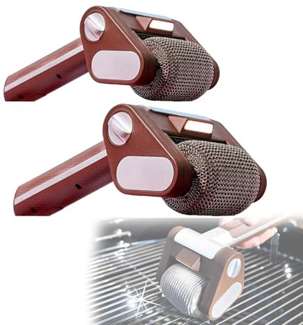 GYKOZY Cepillo de Parrilla eléctrica inalámbrico con luz LED Cepillo de Parrilla eléctrico Recargable inalámbrico Cepillo de fregado de Limpieza de Parrilla eléctrica 350-RPM