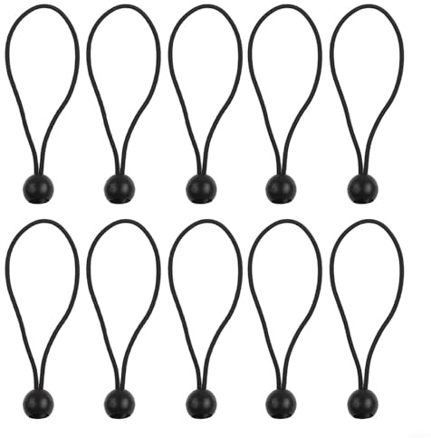 10er Set Fahnenmast-Clips mit Spanngummi für Windsäcke und Planen zuverlässige Befestigung