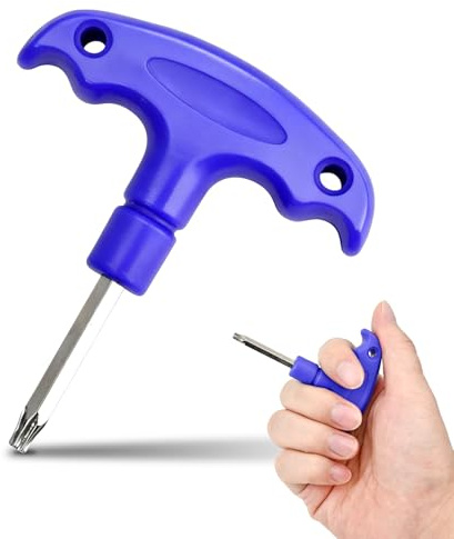 ELNX Golf Torque Wrench | Stainless Steel Golf Driver Wrench Tool with Plastic Handle | Adjustment Tools Golf Spike Wrench for Golf Club Driver Shaft Adapter Torque(Blue)