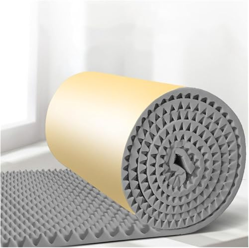 Acoustic Foam Board Noise Insulation Soundproofing Foam, Studio Sound Acoustic Mat, Fireproof Noise-Cancelling Sound Insulation Cotton soundproof Wall Plate,Grey-20m/65.61ft