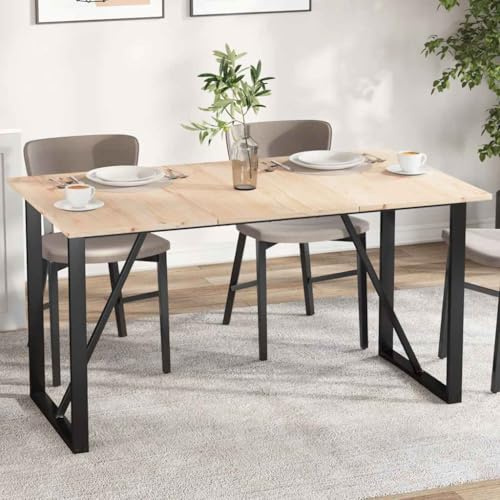 ZfiPhranillus Set di 3 piani da tavolo in legno massello di pino 80 x 47 x 1,7 cm, non trattato, per tavolo da pranzo, scrivania, banco da lavoro, cucina, ufficio