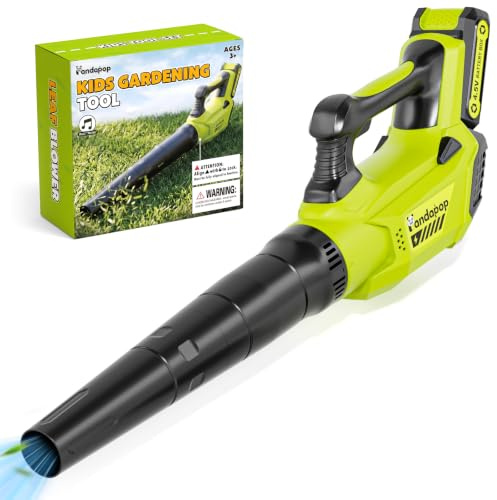 Pandapop Kit Jardinage Enfant, Souffleur Enfant avec Effet Sonore et Vent Réaliste, Outils Grande Taille, Jeux Extérieur Enfant 3 Ans