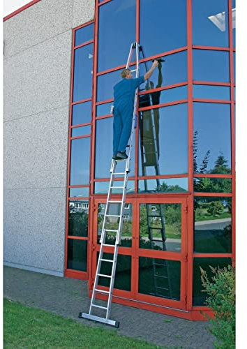Glasreinigerleiter 3-teilig 18 Spr. L5,70m Krause 802187