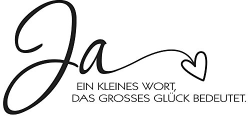 Rayher 28882000 Stempel Ja, EIN kleines Wort..., 5x9cm