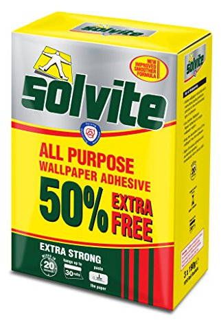 Solvite All Purpose Wallpaper Adhesive 20 Roll Plus 50%