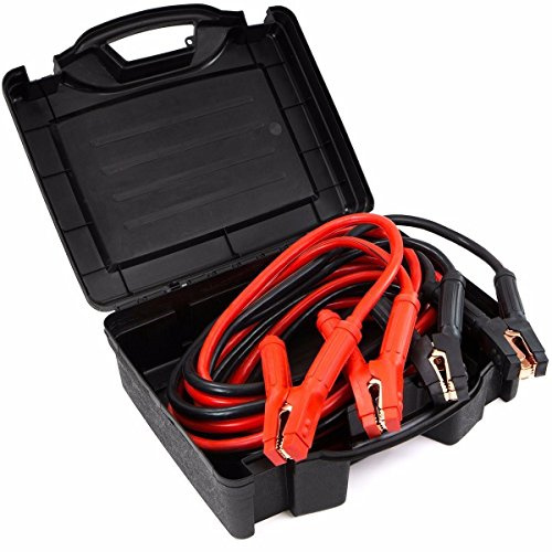 Stark USA 25' ft Auto Battery Jumper Cables 25-Feet 0 Gauge 600AMP Emergency Booster Camp for Cars Trucks Suvs Van with Carrying Case