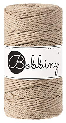 Bobbiny Junior 3 mm - Rope-Garn 100 m … (Sand)