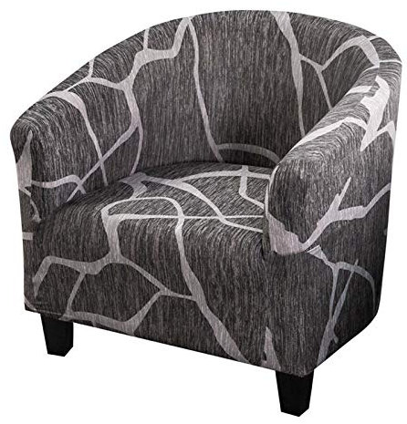Mingfuxin Club Chair Schonbezug, Hohe Dehnung Stuhlbezüge aus Samtwanne Sessel Sofabezug Schonbezug Möbelschutz Weiche Couchbezüge