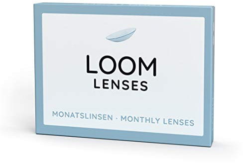 LOOM Lenses Monatslinsen weich, 6 Stück | BC 8.6 | DIA 14.2 | Kontaktlinsen mit Stärke: -4.25 Dioptrien