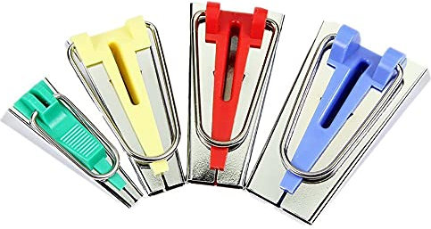 Schrägbandformer für Stoffe, Nähen, Quilten, Nähen, Binden, Quilten, Werkzeug-Set, 4-teilig