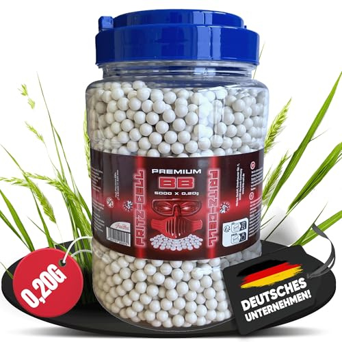 fritz-cell 5000 BBS - Palline per softair, 0,20 g, qualità premium, in barattolo da 6 mm