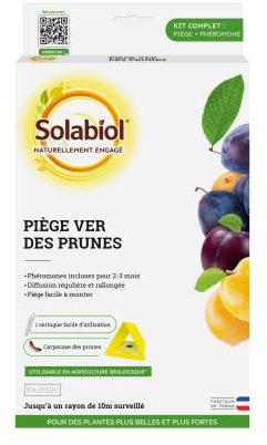 SOLABIOL Pflaumenwurm | Pheromonfalle | gebrauchsfertig | einfach zu montieren | schützt Ihre Obstbäume | einsetzbar in biologischer Landwirtschaft SOPIPRUNE