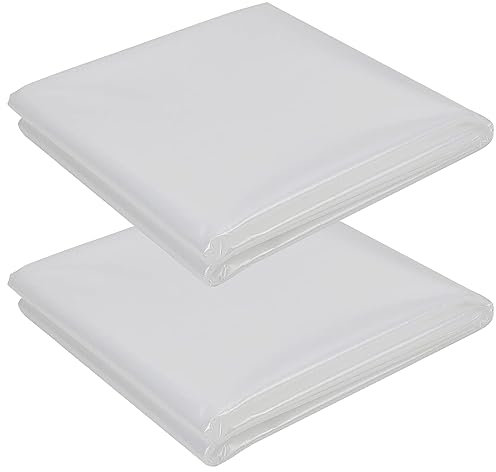 Storystore Polyethylenfolie Transparent Gewächshausfolie, 2 Stücke 2x2m, Extra Dick Reißfest Gartenfolie aus Polyethylen, Gewächshausfolie Tunnelfolie für Gewächshaus, Garten, Landwirtschaft