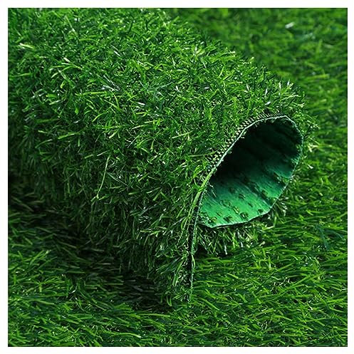 20MM Kunstrasen Gras Matte Grün Falscher Rasen Teppich Wasserdicht rutschfest Kann Rasen Geschnitten Werden Dicker Falscher Gras Party Hochzeit Weihnachts-Teppich(Size:2.5X4M)