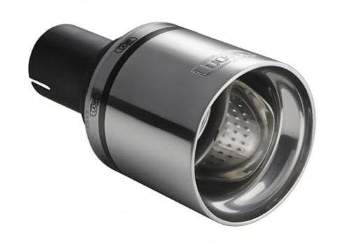 Auspuffblende Endrohr 100mm rund Edelstahl poliert rund Blende Auspuff Tuning (Für 60mm Anschluss)