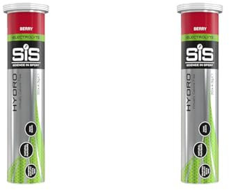 Science In Sport Hydro Hydration Tablets, Gluten-Free, Zero Sugar, Berry Flavour Plus Electrolytes, 20 Effervescent Tablets (Pack of 2)