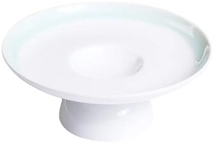 EINES Teller Abendessen Keramik Teller Restaurant Kreative Hohe Fuß Dessert Snack Platte Dicke Suppe Platte Sushi Platten Gericht Platten Geschirr Speiseteller der Empfangsparty (Color : A 7.5 inch)