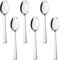HaWare Juego de 6 cucharillas de café de acero inoxidable, cucharas de postre, 13,5 cm, cucharas pequeñas para casa/restaurante/hotel, pulido brillante y apto para lavavajillas, elegante mango