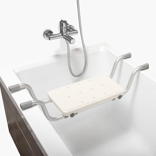 TOOSOAR Sgabello da Bagno in Alluminio Antiscivolo con Supporto Sicuro Anziani e Donne Incinte​