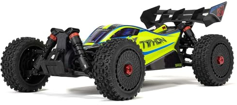 ARRMA RC bil 1/8 Typhon 4X4 223S BLX BRUSHLESS Buggy RTR (batteri och laddare ingår inte) med DSC (gul), ARA4306V4T2