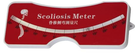 Strumento di misurazione per scoliosi per colonna vertebrale in metallo, strumento di misurazione per goniometri da 0 a 30 ° per ospedali