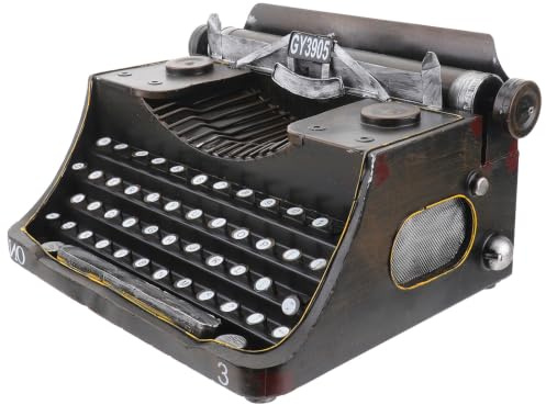 Ciieeo Mechanische Schreibmaschine aus Eisen in Schwarz Retro Vintage Stil Nicht Leicht zu Reißen oder Verformen als Weinschrank Verzierung und Wohndekoration für Café Oderhause