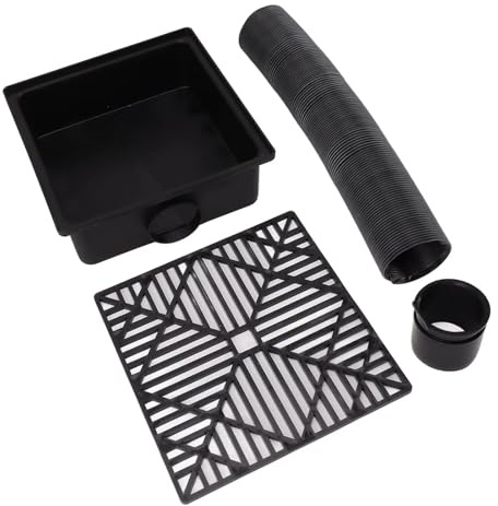 Black Gutter Downspout Extensions Catch Basin Low Profile Extender Extension