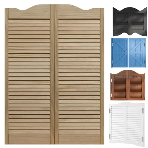 Porta Saloon Porte Del Saloon Bar Western A Doppia Azione A 180°, Café Personalizzabile 2 Ante, Porte A Battente con Cerniere in Metallo Porte Oscillanti Chiusura Automatica