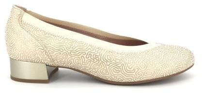 Pitillos - Zapato de tacón Cuadrado,bajo,clásico,salón,Borde elástico,Suela de Goma,Hecho en Piel para: Mujer