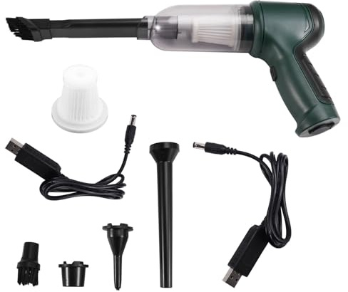 Bosiyrggrl Aspirateur à Main Aspirateur de Voiture Aspirateur Portable Rechargeable Portable Dust Extracter Aspirateur Portable Rechargeable Dust Extracter Vert