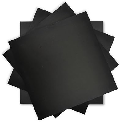 Lebrun Lot de 4 Assiettes Ardoise Carrée - Parfait pour Vos Planches Apéro ou Vos Plateaux de Fromage et Charcuterie - Service Qualité Restauration - Plateau Apéritif et Tapas - 25 x 25 cm