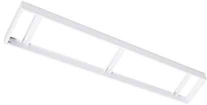 EGLO Aufbaurahmen für LED Panel Salobrena 1 Zubehör-Rahmen | aus Metall in Weiß, L 120,5 cm x B 30,3 cm