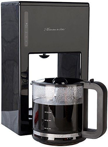 Rosenstein & Söhne Filterkaffeemaschine: Moderne Design-Kaffeemaschine für bis zu 12 Tassen, 1.000 Watt (Design Filterkaffeemaschine, Kaffeemaschine modern, Kocher)