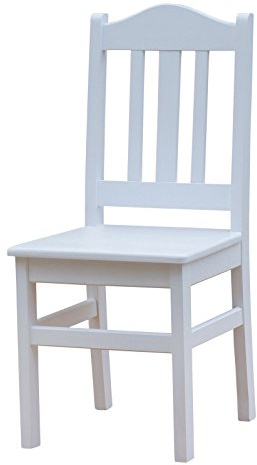 k koma Stuhl MASSIV Kiefer Holz -NEU weiß Honig Landhausstil MASSIVHOLZ (Weiss)