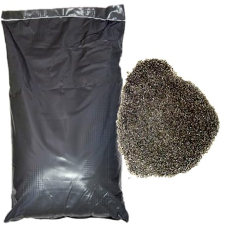 Scorie di Rame Abrasivo Polen 25kg, 0.1-0.4 mm - Sabbia per Sabbiatrice, Durezza 6-7 Mohs, Riutilizzabile 6-7 Volte, Legno, Metallo, Ruggine - LordsWorld
