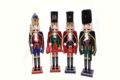 PARTENOPE Soldatino Schiaccianoci di Natale Decorazioni Natalizie Addobbi (66 cm)