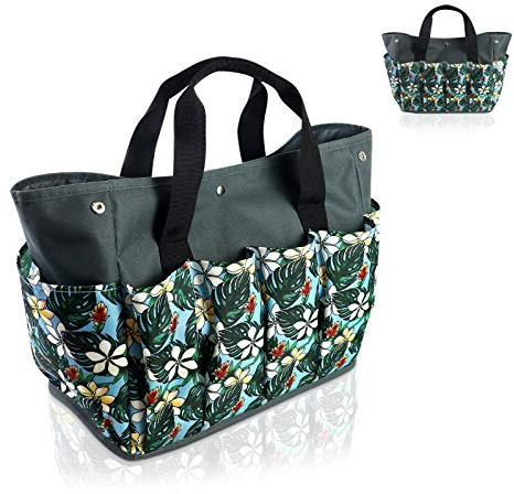MKYRLX Sac à Outils de Jardin pour Outil de Jardin - Sac à Outils de Jardin Polyvalent, Sac de Rangement pour Outils de Jardin Oxford imperméable avec 10 Petites Poches