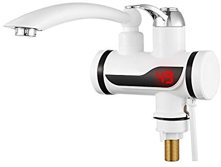 PANARL Electric Tap Electric Kitchen Water Heater Tap Instant Hot Water Faucet Heater Cold Heating Faucet Tankless Instantaneous Water Heater (Color : 4 Under water, Plug Type : 1)