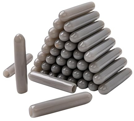 Schutzkappen für Geschirrspüler Korb, 40 Stück, aus Silikon, in Grau, 25 x Ø 5 mm, Schutz Zinken universell für die meisten Geschirrspüler, Spülmaschine Korbspitze Kappe, Ersatz Abdeckkappen Gestell