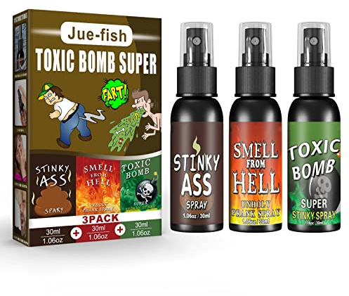 A AIFAMY 3P Fart Spray Extra Strong 30ml Potent Stink Spray Non Toxic Fart Bomb Prank Stuff Hilarious Gag Gifts for Adults or Kids