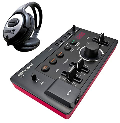 ROLAND Aira E-4 Voice Tweaker Vocal Effects Device + Keepdrum Stereo Headphones