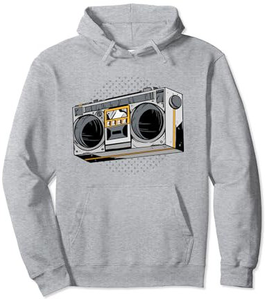 Vintage Radio 80s 90s Kassettenspieler Pullover Hoodie