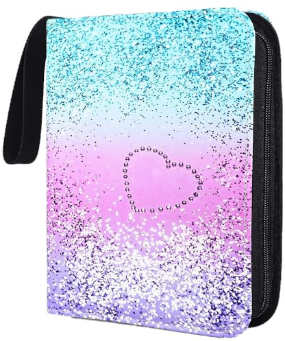 FANXIYA 4-Pocket Sammelalbum Kartenalbum 400 Taschen Heft für Sammelkarten Sammelheft Aufbewahrungsbuch für Sammler Geburtstagskarten-Ordner-Album