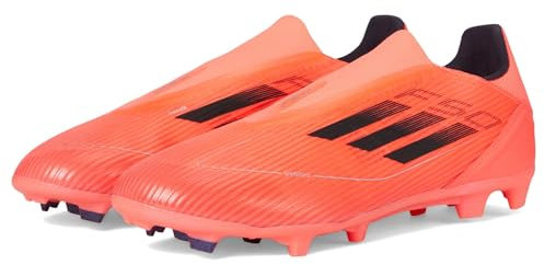 adidas F50 League Laceless Firm/Multi Ground, Zapatillas Unisex Adulto, Turbo Aurora Black Platinum Metallic, 48 EU